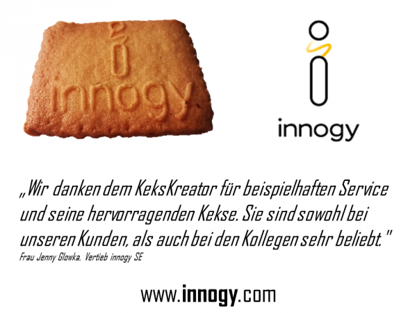 innogy Kekse mit Logo
